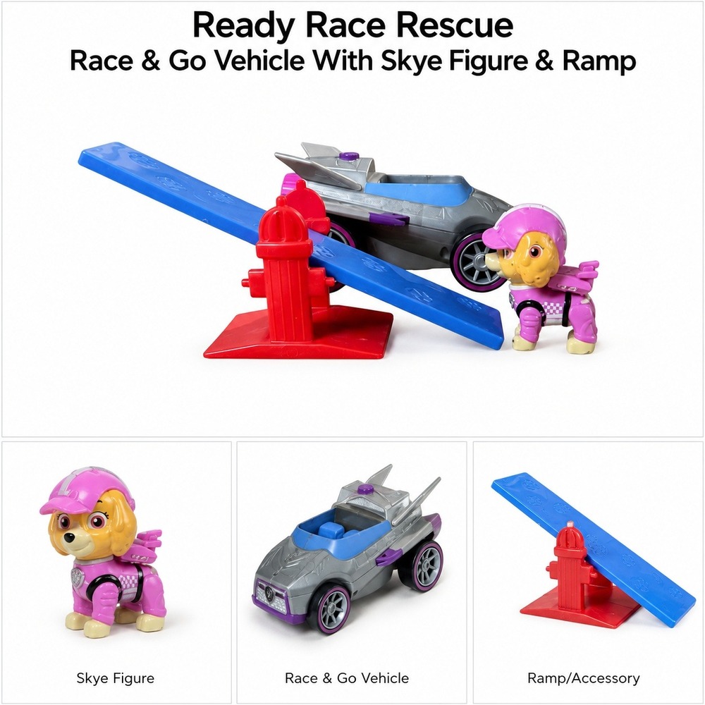 Baby Racing Car Spin Master | Toys | Paw Patrol Skye Ready Race Rescue Deluxe Vehicle ...